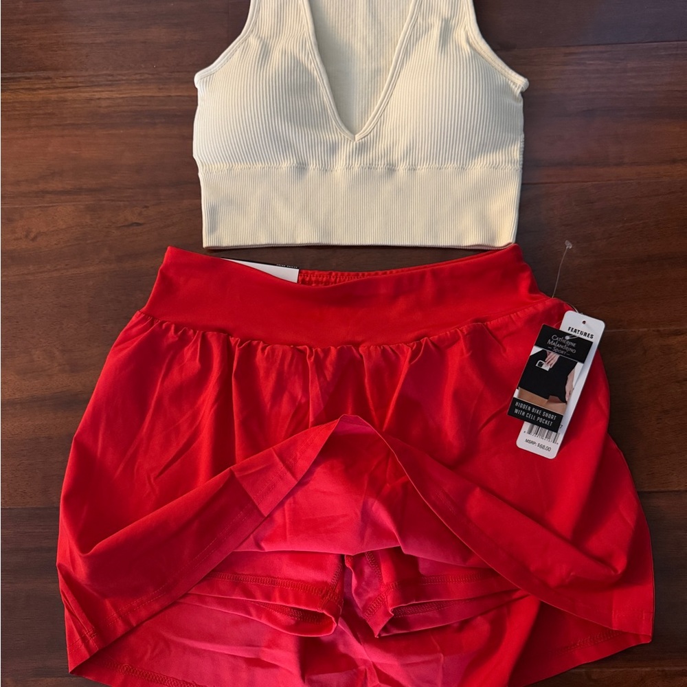 Catherine Malandrino Vibrant Red Skirt
